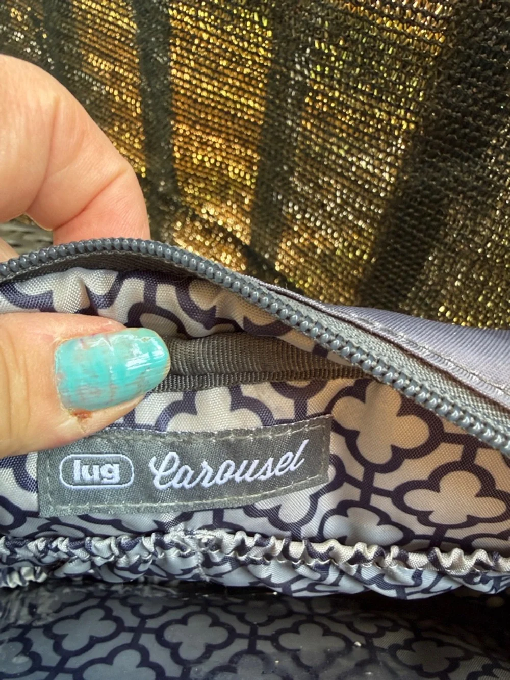 lug Purple Quilted Butterfly Crossbody Bag - Picture 6 of 8